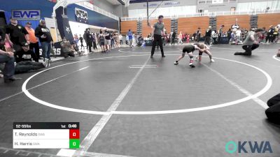 52-55 lbs Consolation - Tanner Reynolds, Shelton Wrestling Academy vs Harper Harris, Shelton Wrestling Academy