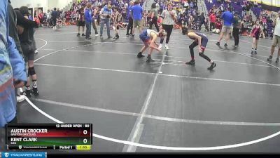 80 lbs Semifinal - Kent Clark, C2X vs Austin Crocker, Gaston Grizzlies