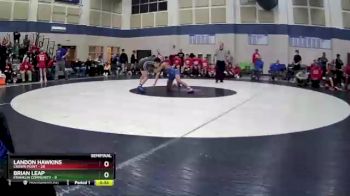 125 lbs Semis (4 Team) - Brian Leap, Franklin Community vs Landon Hawkins, Crown Point