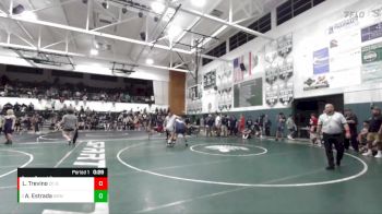 215 lbs Cons. Round 2 - Adrian Estrada, Warren vs Logan Trevino, Calvary Chapel-SA