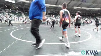 90 lbs Consolation - Jax Feathers, Verdigris Youth Wrestling vs Cadyn Tate, Bridge Creek Youth Wrestling