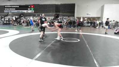 141 lbs Quarterfinal - Jaxson Konopka, Team Tugman - MSC vs Ryan Briggs, New England Gold - MSC