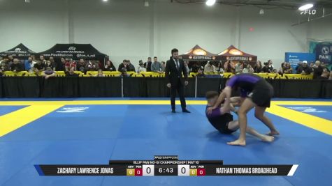 Nathan Thomas Broadhead vs Zachary Lawrence Jonas 2026 Pan IBJJF Jiu-Jitsu No-Gi Championship