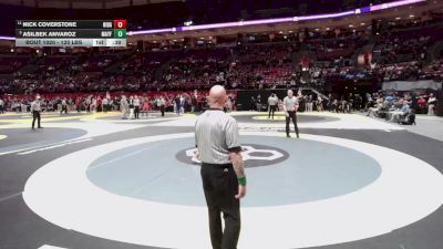 120 lbs Cons. Quarters - Nick Coverstone, Hil. Darby vs Asilbek Anvaroz, Mayfield