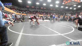 110 lbs Semifinal - Barrett Johnson, Pauls Valley Panther Pinners vs Jase Coble, Cowboy Wrestling Club