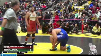 235 lbs Cons. Semi - Andre Sandoval-España, Lost Eagle vs Anthony Baeza, Firebaugh Wrestling Club