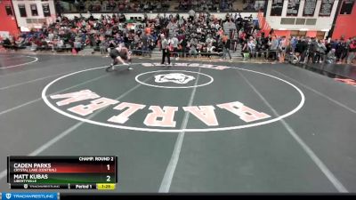 170 lbs Champ. Round 2 - Caden Parks, Crystal Lake (CENTRAL) vs Matt Kubas, LIBERTYVILLE