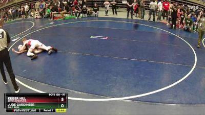 97 lbs Cons. Round 2 - Keiser Hill, Devils Wrestling vs Jude Gardineer, Gold Rush