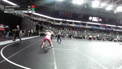155 lbs Consi Of 16 #2 - Jordyn Edmiston, Wellsville Kid Matters vs Gia Garcia, Wagoner