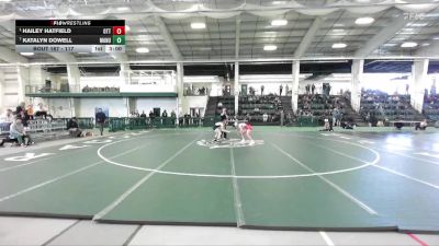117 lbs Cons. Semi - Hailey Hatfield, Otterbein vs Katalyn Dowell, Manchester