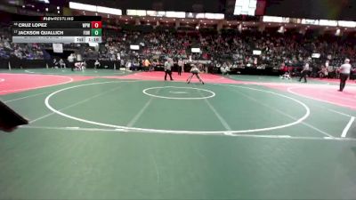 90 lbs Champ. Round 1 - Jackson Quallich, FOWCA vs Cruz Lopez, WPW1