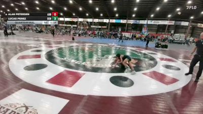 55 lbs Quarterfinal - Lucas Perez, Bear Cave Wrestling vs Alan Petersen, American Outlaws Wrestling