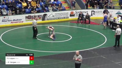 105 lbs Round Of 32 - Shannon Logue, Great Valley vs Emma Vargas, Harrisburg