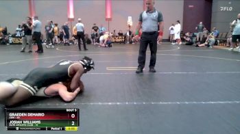 150 lbs Round 3 (4 Team) - Graeden DeMario, LWA vs Josiah Williams, Elite Athletic Club