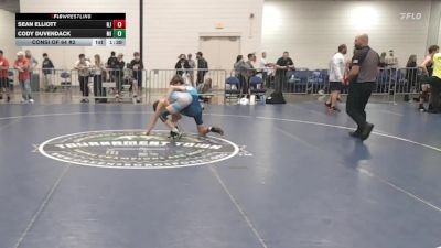 120 lbs Consi Of 64 #2 - Sean Elliott, NJ vs Cody Duvendack, MI