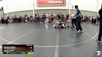 89-95 lbs Semifinal - Juliet Lamb, Team Cobra vs Chloe Temple, Tabb Wrestling Club