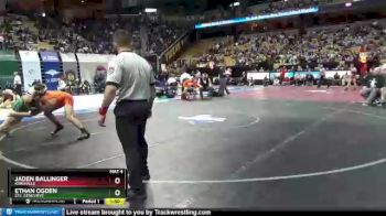 170 Class 2 lbs Semifinal - Ethan Ogden, Ste. Genevieve vs Jaden Ballinger, Kirksville