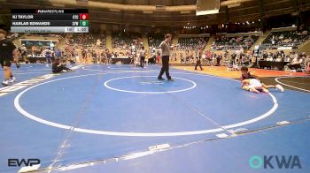 61 lbs Round Of 32 - KJ Taylor, Owasso Takedown Club vs Harlan Edwards, Coweta Tiger Wrestling