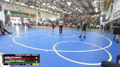 106 Boys Cons. Round 2 - Jazer Velasquez, San Marcos vs Alejandro Gurrola, Mar Vista