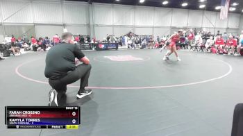 105 lbs Placement Matches (8 Team) - Farah Crossno, Arkansas Red vs Kamyla Torres, South Carolina