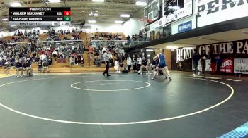 175 lbs Quarterfinal - Zachary Barnes, North Ridgeville vs Walker Mulvaney, Hudson