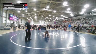 12U Girls - 81 lbs Cons. Round 2 - Quinn Barnett, WA vs Emily Borgardt, HI