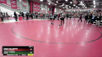 130 lbs Champ. Round 2 - Sanai Villagran, Corona Centennial vs Stacy Garcia, Arroyo