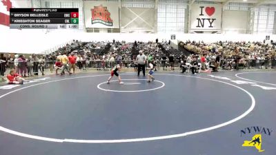 Cons. Round 3 - Bryson Belleisle, Olean Wrestling Club vs Krieghton Seager, Club Not Listed