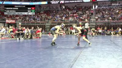 1A-150 lbs Cons. Round 2 - Abe McGill, Woodbury Central vs Keaton Gates, West Branch