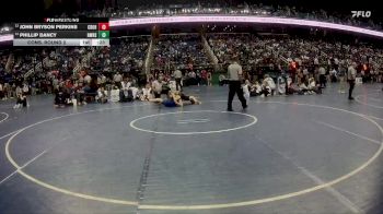 2A 132 lbs Cons. Round 2 - Phillip Dancy, North Wilkes High School vs John Bryson Perkins, Charles D. Owen High School