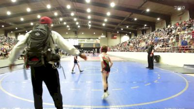 52 lbs Rr Rnd 1 - Cannon Eckhardt, Backyard Brawlers Wrestling Club vs Chase Compton, Roundtree Wrestling Academy