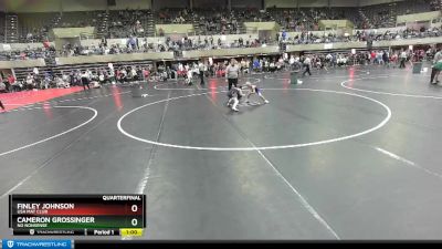 60 lbs Quarterfinal - Cameron Grossinger, No Nonsense vs Finley Johnson, USA Mat Club