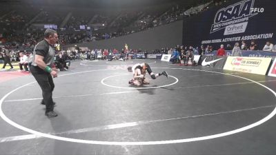 6A Boys 113 lbs Champ. Round 1 - Ian Macy, Southridge Boys vs Lukas Anderson, South Salem Boys