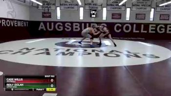 141 lbs Quarterfinal - Cade Willis, Augsburg vs Reily Dolan, Upper Iowa