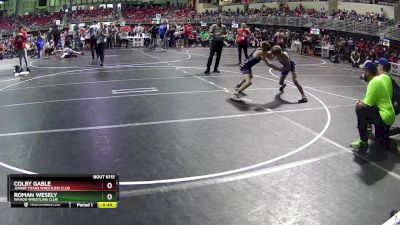 112 lbs Cons. Round 1 - Roman Wesely, Wahoo Wrestling Club vs Colby Gable, Junior Titans Wrestling Club