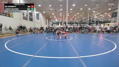 134 lbs Quarterfinal - Sal Bormetti, Ruthless - HSC vs Landyn Shaffer, Homegrown Black - HSC
