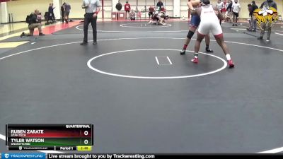 285 lbs Quarterfinal - Tyler Watson, Unatattched vs Ruben Zarate, Utah Tech