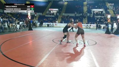 185 lbs 3rd Place - Bella Prince, North Andover vs Madison Minalga, Agawam