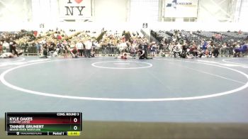 80 lbs Cons. Round 3 - Tanner Grunert, Beaver River Wrestling vs Kyle Oakes, Club Not Listed