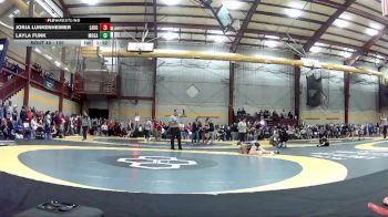 120 lbs Champ. Round 1 - Jorja Lunkenheimer, Lakota East HS vs Layla Funk, Mogadore High School