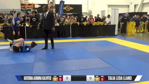 Talia Leda Llano vs Katerina Asimina Kalivitis 2024 World IBJJF Jiu-Jitsu No-Gi Championship