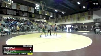 190 lbs Cons. Round 2 - Mason Sauls, Chaparral vs Ja`Kar Carter, Helix Charter