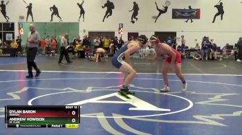 165 Freshman/Soph Champ. Round 1 - Andrew Howison, St. Clair vs Dylan Baron, Wabash