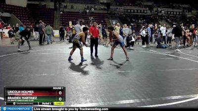 135 lbs Round 2 - Braiden Martinez, La Gente Wrestling Club vs Lincoln Holmes, Team Pueblo Wrestling