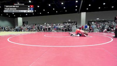 190 lbs Champ. Round 1 - Skylar Red Elk, OK vs Tyler Brooks, MO