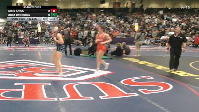 132 lbs Consi Of 16 #1 - Lacie Knick, OH vs Lucia Crossken, PA