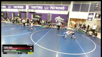 67 lbs Quarterfinal - Rowen Larsen, Riverton Wolf Pack Wrestling vs Luke Hale, Fremont Wrestling Club