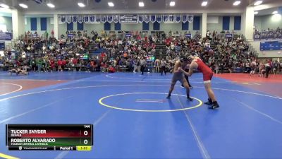 144 lbs Champ. Round 2 - Roberto Alvarado, Toledo Central Catholic vs Tucker Snyder, DeKalb