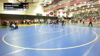 125 lbs Champ. Round 1 - Dayanna Gutierrez, Downey vs Niki Starina, Agoura