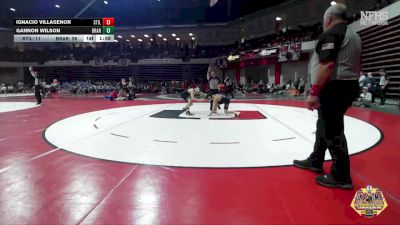 126 lbs Semifinals (8 Team) - Ignacio Villasenor, STILLWATER vs Gannon Wilson, BROKEN ARROW